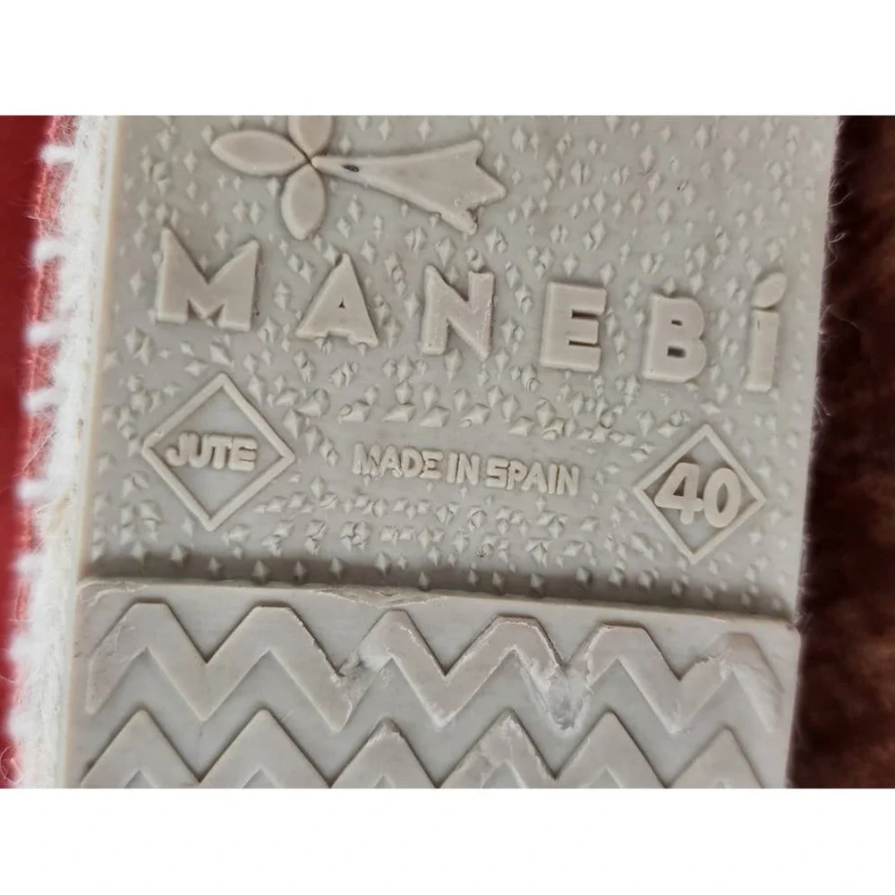 Manebi Coral Sienna Suede Espadrilles EUC EU Sz 40 (US 9)